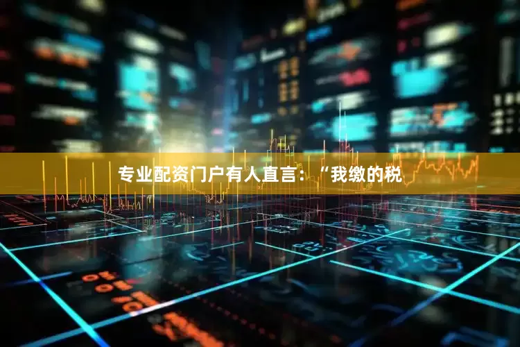 专业配资门户有人直言：“我缴的税
